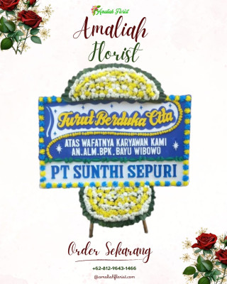 Papan Bunga Duka di Kemang Tanduk