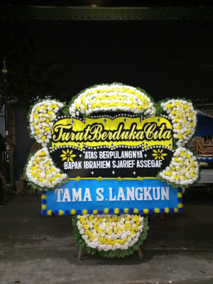 Papan Bunga Duka di Kemang Tanduk