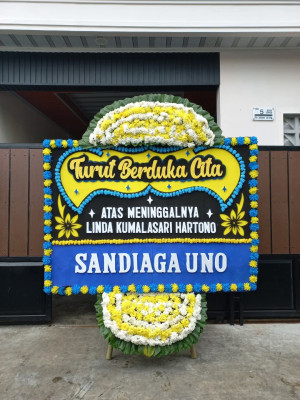 Papan Bunga Duka di Kemang Tanduk